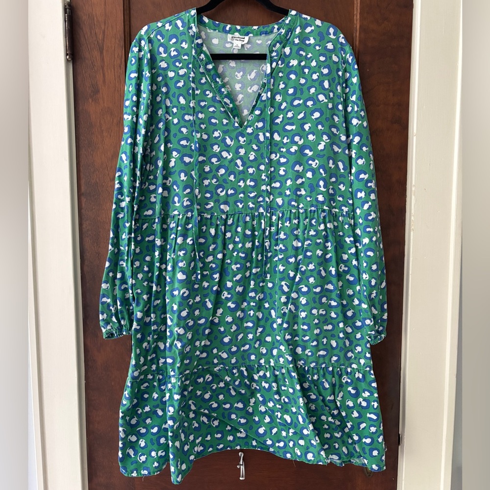 Green Floral Women's Dress